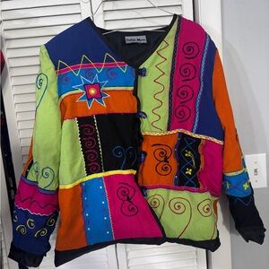 Indigo Vibrant Artistic Blazer